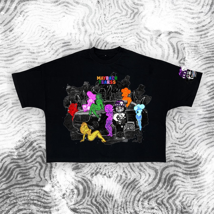 “Maybach Tearss" Diamond Boy Box Tee