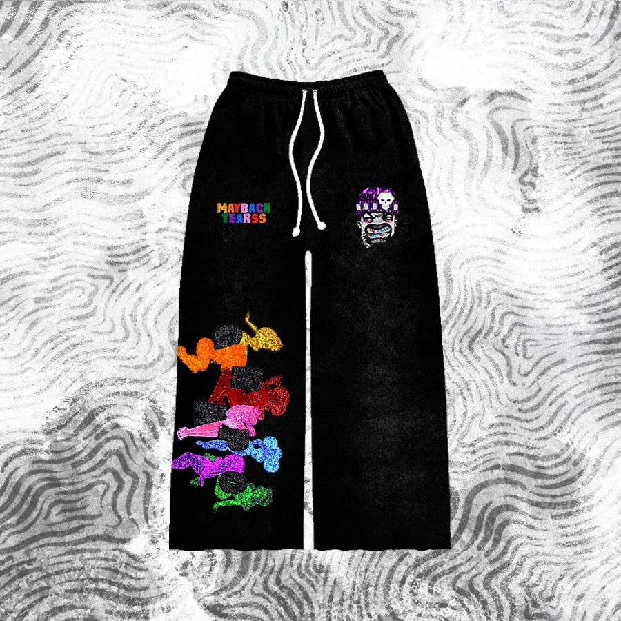 “Maybach Tearss" Diamond Boy Flare Pants