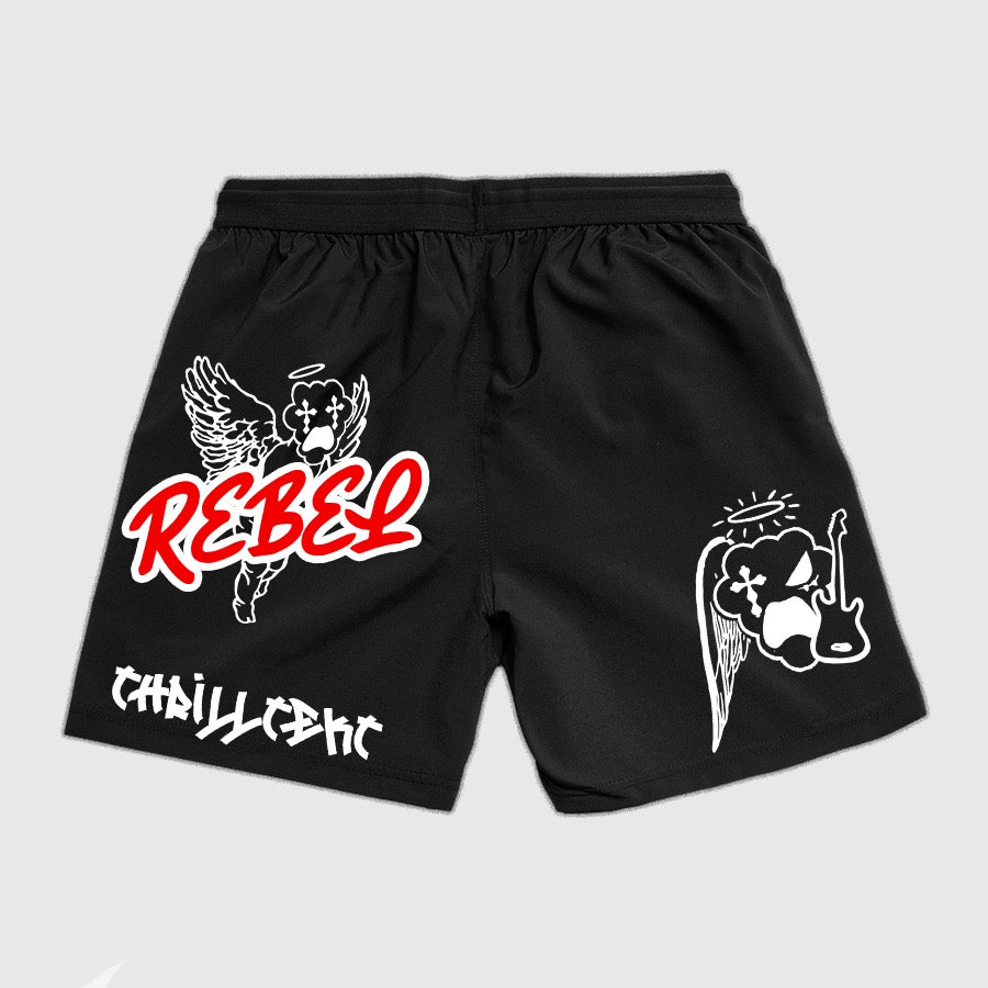 “Rebel Angels” Thrilltekt sweatshorts