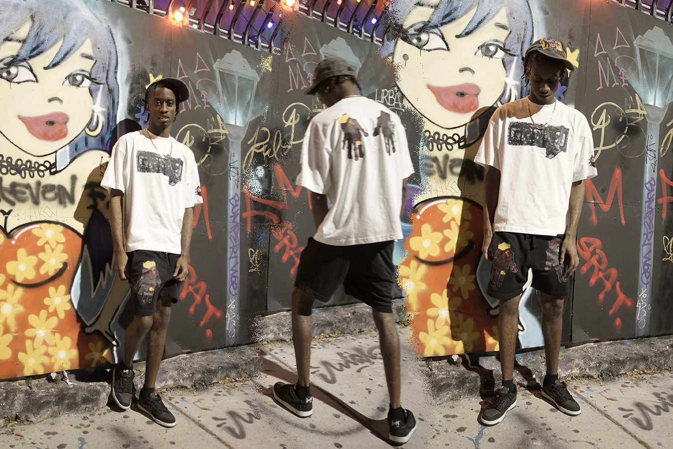 Black "Rich Off Grapo" Fleece Shorts